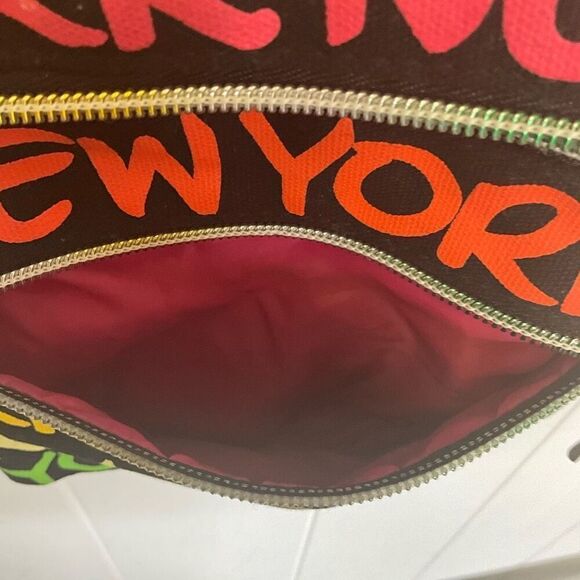 Robin Ruth New York Black All Over Print Purse Cross Body Hand Bag - Picture 4 of 6